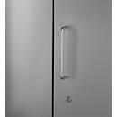 Front door, for shelving system Archive Color, 4 filing heights, W 800 mm, platinum grey