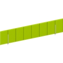 Frontpaneel bureau boven, groen, B 1600 mm