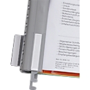 Full view locking tabs with insertion labels