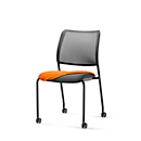 Funda para silla, para silla para visitas to-sync meet, reequipable, naranja