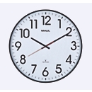 Funk Wanduhr Maul MAULclimb, rund, für Innenräume, extra große arabische Zahlen, Minuten & Stundeneinheiten, ∅ 470 mm, Kunststoff & Mineralglas, schwarz-weiß-schwarz, inkl. Batterie