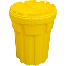 Fût de sécurité, avec homologation UN 1H2/X170/S + AA10183, avec fermeture à couvercle vissé, pour 114 l, empilable, HDPE, jaune