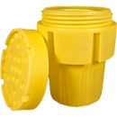 Fût de sécurité, avec homologation UN 1H2/X345/S + AA10183, avec fermeture à couvercle vissé, pour 360 l, empilable, HDPE, jaune