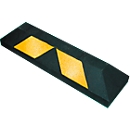 Garage- en parkeerstop, L 900 x B 150 x H 100 mm, van gerecycleerd rubber