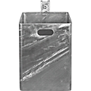 Garbage bin, hot-dip galvanized