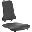 Garnissage de rechange ESD Sintec, similicuir, skai noir