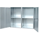 Gas cylinder storage with 2 doors