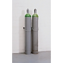 Gasflaschen-Wandhalterung, Stahl, B 280 x T 175 x H 60 mm, 1 Flasche Ø 230 mm, mit Kettensicherung