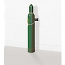 Gasfles wandhouder, staal, B 195 x D 130 x H 60 mm, 1 fles Ø 140 mm, met kettingslot