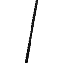 GBC® inbindruggen, plastic, Ø 6 mm, 100 stuks, zwart