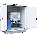 Gefahrstoffcontainer SAFE Tank 400 KTC, isoliert, RAL 9002 grauweiss, B 2100 x T 2170 x H 2650 mm