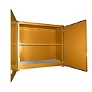 Geïsoleerde rekkenbak BAUER CEH 36-2, staal, dubbele vleugeldeur, B 3850 x D 1500 x H 3550 mm, oranje