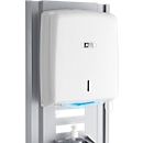 Gelaatsmasker/&#8203;handdoekdispenser voor modulair basishygiënestation, kijkvenster, met adapter, B 280 x D 135 x H 365 mm