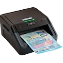 Geldscheinprüfer ratiotec® Smart Protect, EZB-Standard, IR/MG/MT/SD, 3 Währungen, LED-Balkenanzeige & Warnsignal, USB/microSD, Netzkabel, schwarz