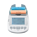 Geldweegschaal ratiotec® RS 1000, voor munten en bankbiljetten, EUR/GBP/CHF, optel- en afdrukfunctie, USB, L 190 x B 129 x H 108 mm, grijs