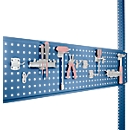 Geperforeerde gereedschapsplaat, voor tafelbreedte 2000 mm, voor serie Universal/Profi, briljantblauw RAL 5007