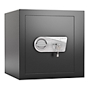 Geschäftstresor Rottner Monaco 45, Doppelbartschloss, B 435 x T 445 x H 435 mm, Stahl, schwarz, Sicherheitsklasse EN 1