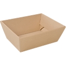 Geschenkkorb SAWP 181.701, rechteckig, klein, L 285 x B 240 x H 110 mm, Wellpappe, kraft-braun, 1 Stück