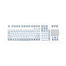 GETT TKS-105c-TOUCH-FP-4HE - Tastatur - mit Touchpad - rack-montierbar - USB - Deutsch