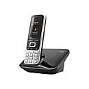Gigaset S850 - Schnurlostelefon - mit Bluetooth-Schnittstelle mit Rufnummernanzeige - DECT - Schwarz, Platin