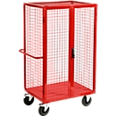 Gitter-Regalwagen mit Türen, 980 x 700 mm