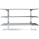 Gitterrostregal, H 2000 x B 1200 x T 500 mm