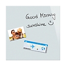 Glasmagnettafel Be!Board, magnethaftend, m. Magneten, B 450 x H 450 mm, weiß