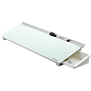 Glass memo board Nobo Diamond, f. desk, magnetic, with hidden organizer