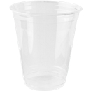 Gobelet à usage unique, uniquement pour boissons fraîches, PLA écologique, volume 300 ml, H 106,8 x ø 95 mm, 70 pièces, transparent comme du cristal