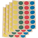 Gommettes rondes, 4 coloris, 1000 p.