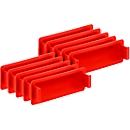 Greepsluiting voor Euronorm bak, rood, 10 stuks