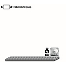 Grid for asecos pressurised gas cylinder cabinets, steel, W 1233 x D 280 x H 30 mm, up to 180 kg