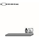 Grille pour armoires à bouteilles de gaz sous pression asecos, en acier, L 1033 x P 280 x H 30 mm, jusqu'à 180 kg