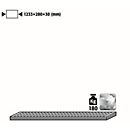 Grille pour armoires à bouteilles de gaz sous pression asecos, en acier, L 1233 x P 280 x H 30 mm, jusqu'à 180 kg