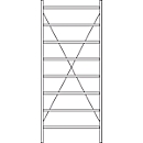 Grundregal R 3000, 8 Böden, B 1055 mm x T 300 mm, Böden verzinkt