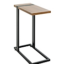 HAKU Table d'appoint, tube d'acier peint par poudrage, plateau en aggloméré, L 240 x P 490 x H 640 mm, chêne/noir