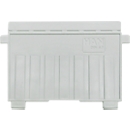 HAN support plate, DIN A7 format landscape, for file trolleys, 5 pieces, grey