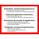 Hand cleaning wipes SCRUBS® IN-A-BUCKET®, with orange fragrance, blue, refill dispenser bucket with 72 pieces content