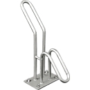 Hanger parker, 1-sided, for tires up to B 55 mm, W 220 x D 440 x H 450 mm, hot-dip galvanized steel, 1 parking space, mounted