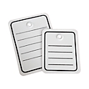 Hanglabels voor producten, gelinieerd, 40 x 50 mm, 1000 labels