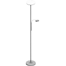 HANS staande lamp met indirecte led verlichting, met leesarm, dimbaar, 3000 Kelvin, warmwit