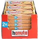 Haselnussschnitte Ferrero Hanuta, Waffel mit Haselnusscrème, 2er Flossenpackung mit 18 x 44 g