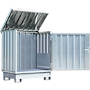 Hazardous material container Safe Master, type SM 2, capacity 2 drums 200 l standing, WGK 1-3, galvanised