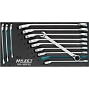 Hazet gereedschapsinzet 163-385/12, 1/3 module, incl. set ratel-ring-steeksleutels, 12-delig, B 342 x D 172 x H 35 mm, schuimrubber, zwart/blauw