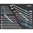 Hazet gereedschapsinzetstuk 163-374/27, 27-delig, B 519 x D 392 x H 35 mm, schuimrubber