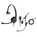 Headset Sennheiser SC 230, kabelaansluiting/monogeluid, met telefoonadapter CEHS-AL01, koptelefoon verstelb.