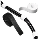 HellermannTyton hook and loop tape, W 12 x L 1000 mm, white