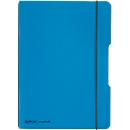 Herlitz Notizbuch my.book, Format DIN A5, Kunststoff, 40 karierte Blätter, blau