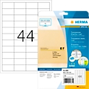 Herma étiquettes en film spécial no. 4680, 48,3 x 25,4 mm, résistantes aux intempéries, imprimables, permanentes, transparentes, 1100 pièces sur 25 feuilles