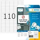Herma Étiquettes n° 4210, DIN A4, adhésives, amovibles, imprimables, blanches, 2750 pièces sur 25 feuilles